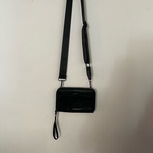 XOXO Sleek Black Crossbody Bag